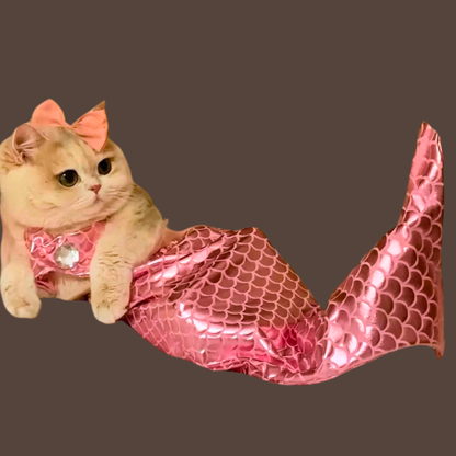 Glistening Pink Mermaid Pet Costume