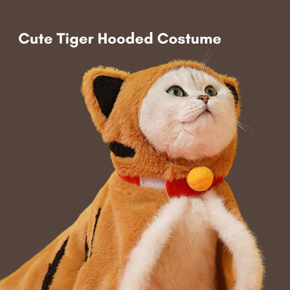 Adorable Soft  Little Tiger Plush Pet Jacket (One-Size)