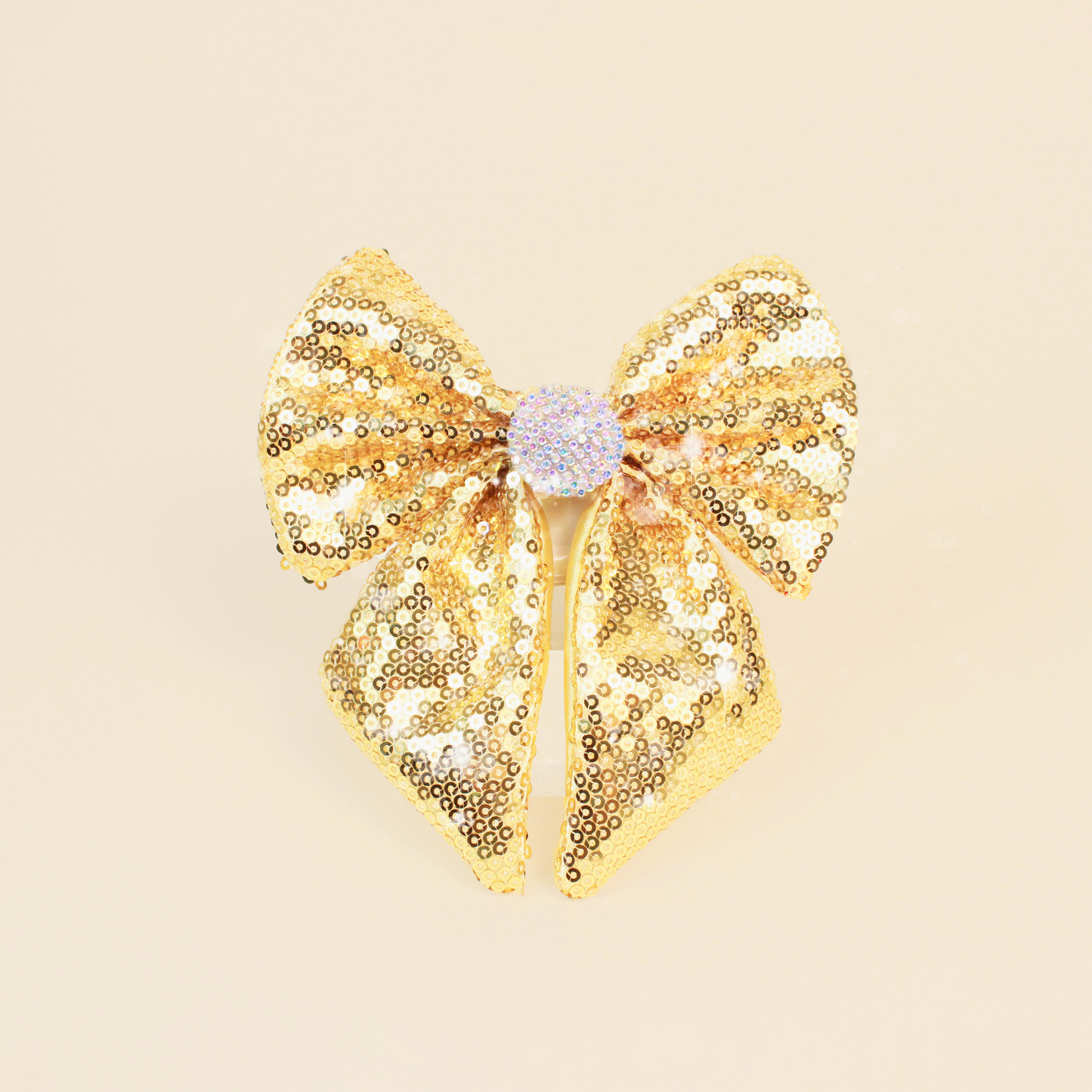 Handmade Gold Sequins lighting bow for Cats and Dogs (Collar + Charm)