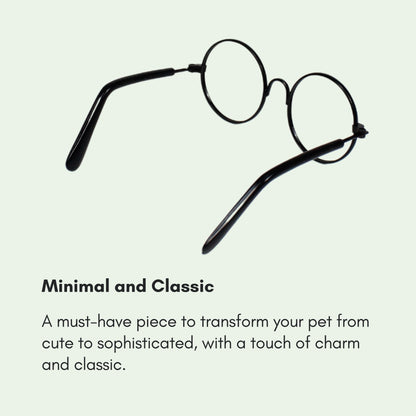 Black Round Frame Glasses