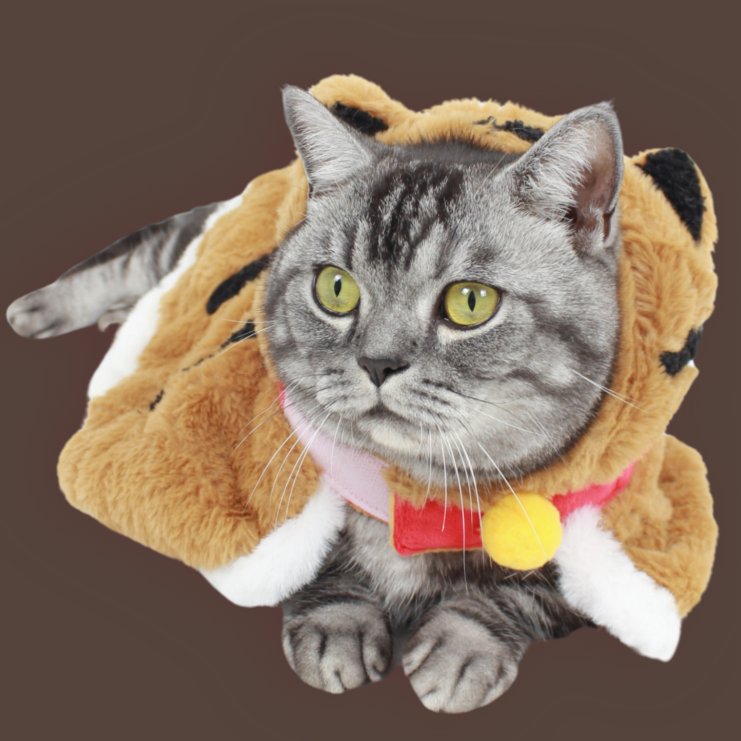 Adorable Soft  Little Tiger Plush Pet Jacket (One-Size)