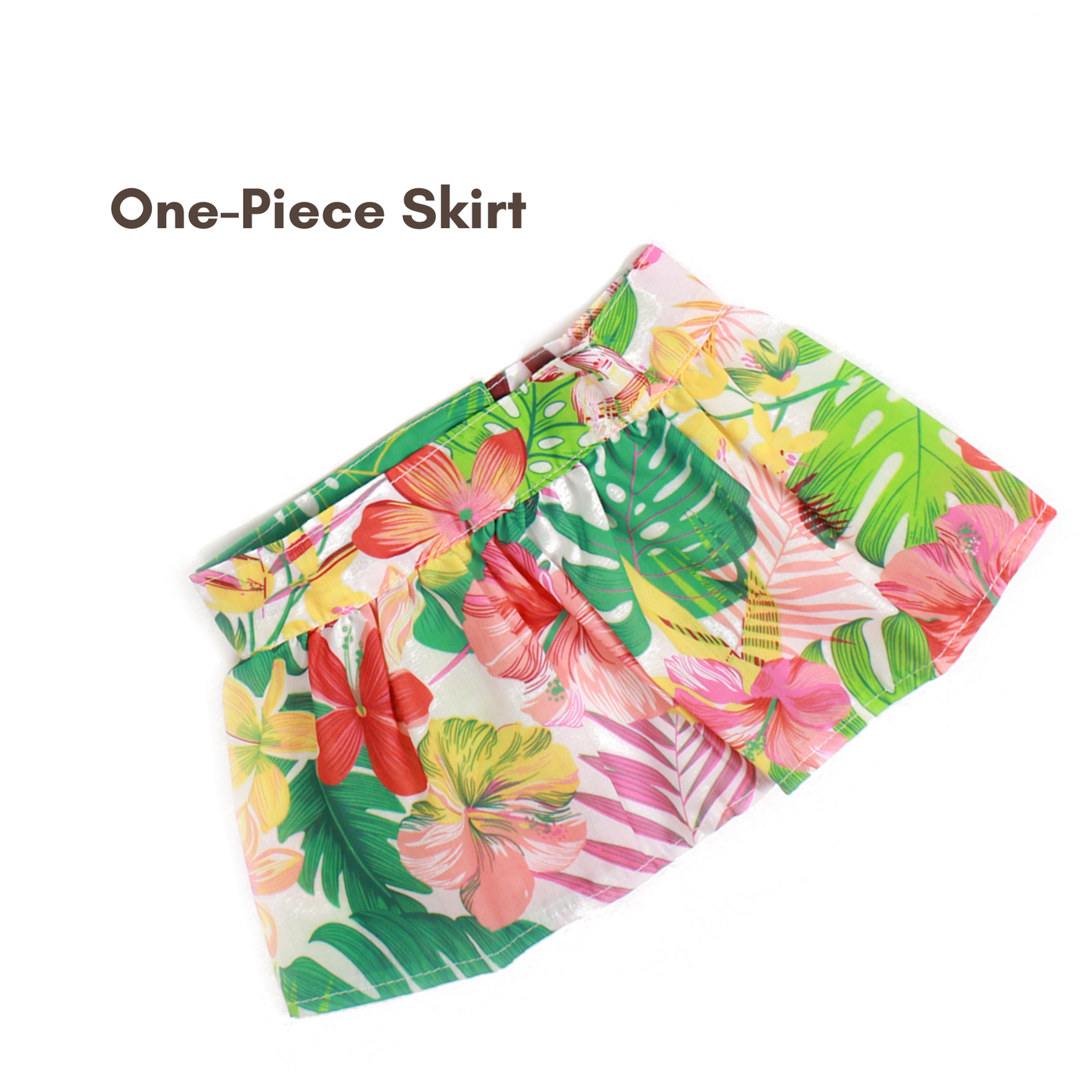 Tropical Hawaii Bikini Costume for Cats and Dogs – Adjustable Summer Skirt Set