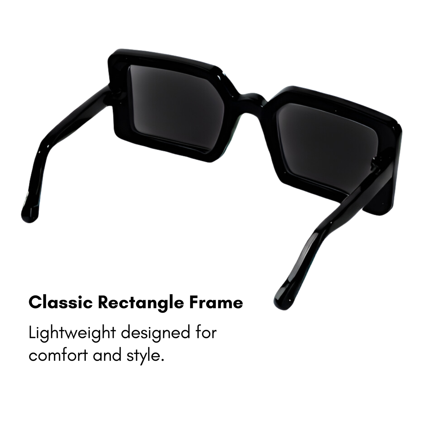 Black Classic Square Sunglasses for Pets